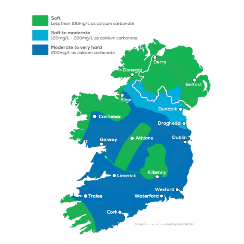 hard water in ireland